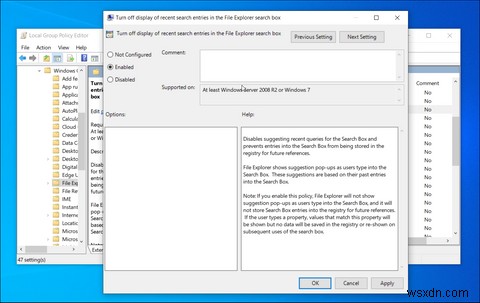 วิธีล้างการค้นหา File Explorer และประวัติแถบที่อยู่ใน Windows 10 