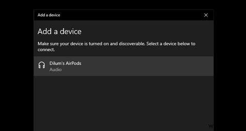 วิธีเชื่อมต่อ AirPods กับแล็ปท็อป Windows 10 