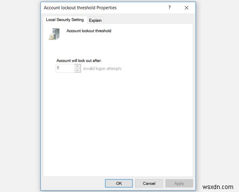 วิธีจำกัดจำนวนครั้งในการพยายามเข้าสู่ระบบที่ล้มเหลวใน Windows 10 