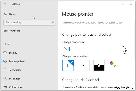 5 วิธีในการเปลี่ยนสีและขนาดของตัวชี้เมาส์ใน Windows 10 