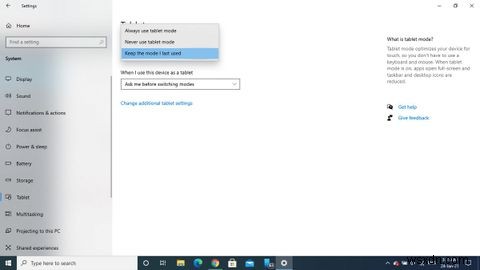 วิธีปิดโหมดแท็บเล็ตใน Windows 10 