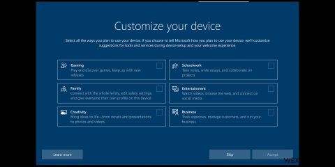 อีกไม่นาน Windows 10 จะปรับแต่งการตั้งค่าตามความต้องการของคุณ 