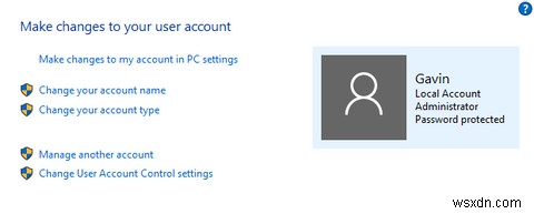 การควบคุมบัญชีผู้ใช้และสิทธิ์ของผู้ดูแลระบบใน Windows 10 