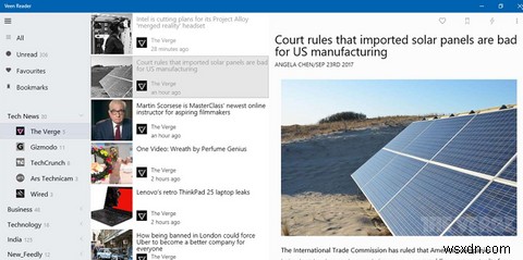 7 ผู้อ่าน RSS ที่ดีที่สุดใน Windows Store 