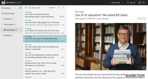 7 ผู้อ่าน RSS ที่ดีที่สุดใน Windows Store 