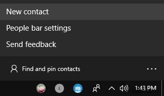 วิธีใช้ฟีเจอร์ Windows 10 People ใหม่ในแถบงาน 