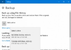 วิธีสำรองอีเมล (Outlook) ของคุณด้วยประวัติไฟล์ Windows 10 