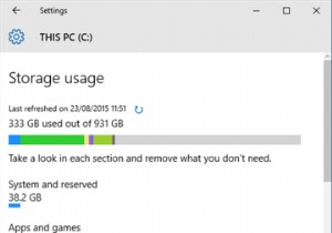เพิ่มพื้นที่ว่างในดิสก์โดยอัตโนมัติด้วย Windows 10 Storage Sense 