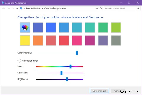 วิธีตั้งค่าสีที่กำหนดเองสำหรับทาสก์บาร์และแถบชื่อเรื่องใน Windows 10 