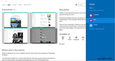 ปลดล็อก Secret Share Action ใน Windows 10 