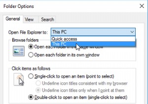 วิธีเปิด File Explorer บนพีซีเครื่องนี้แทนการเข้าถึงด่วน 