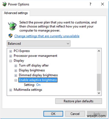 วิธีสลับความสว่างแบบปรับได้ใน Windows 10 