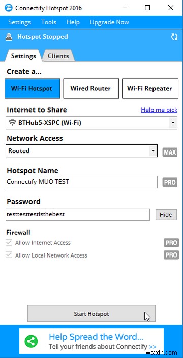 9 เครื่องมือฟรีในการตั้งค่า Wi-Fi Hotspot ใน Windows 