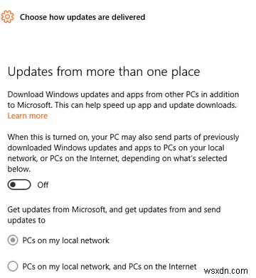 หยุดให้ Microsoft ใช้พีซีของคุณเพื่อแชร์ไฟล์ 