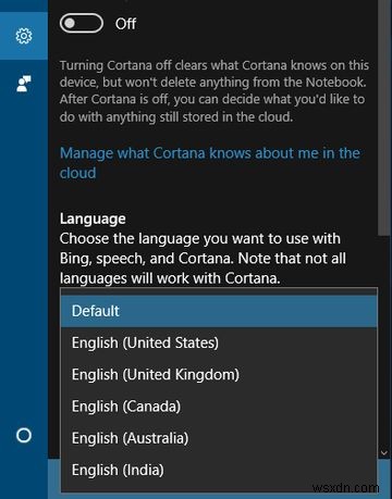 วิธีเปลี่ยนภาษาของ Cortana ใน Windows 10 