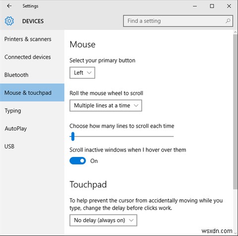 Windows 10 สามารถเลื่อน Windows ที่ไม่อยู่ในโฟกัสได้ 