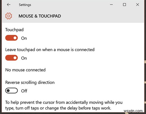 แก้ปัญหาการเลื่อน Windows 10 ของคุณด้วยการย้อนกลับทัชแพด 
