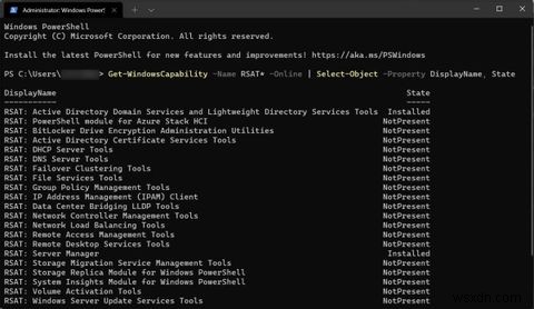 วิธีการติดตั้ง Remote Server Administration Tools (RSAT) ใน Windows 11 