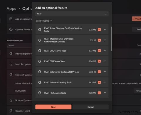 วิธีการติดตั้ง Remote Server Administration Tools (RSAT) ใน Windows 11 