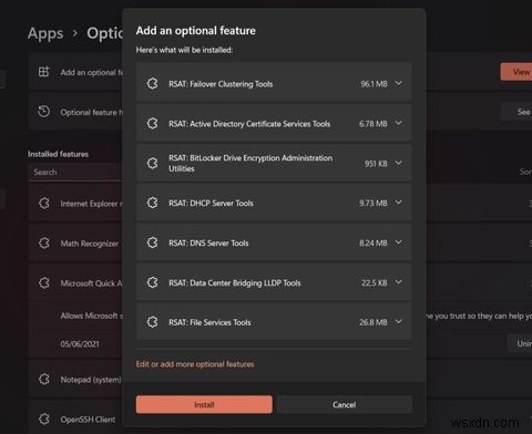 วิธีการติดตั้ง Remote Server Administration Tools (RSAT) ใน Windows 11 