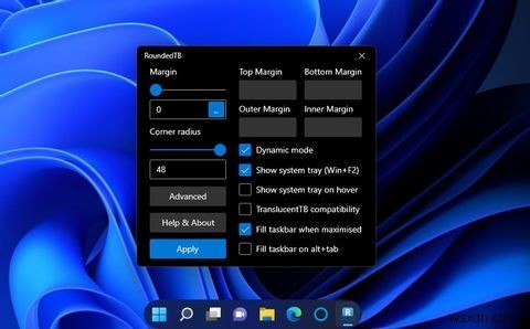 วิธีเพิ่มมุมโค้งมนให้กับทาสก์บาร์ของ Windows 11 