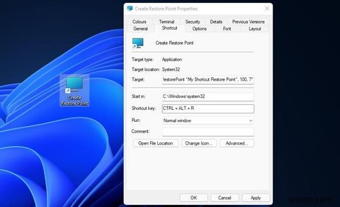 วิธีการตั้งค่าสร้างทางลัดจุดคืนค่าใน Windows 11 