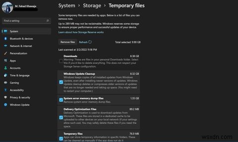 วิธีใช้ Storage Sense บน Windows 11 