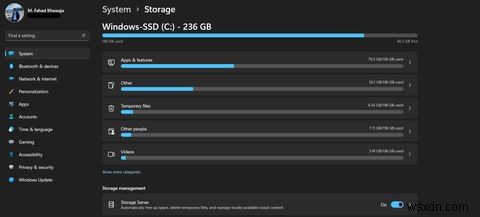 วิธีใช้ Storage Sense บน Windows 11 