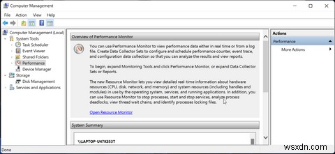 วิธีเปิด Windows 11 Performance Monitor 