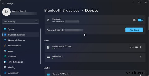 วิธีเปลี่ยนชื่ออุปกรณ์ Bluetooth บน Windows 11 