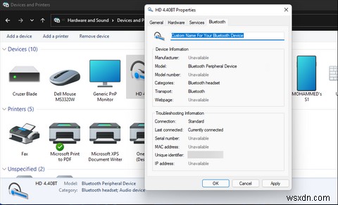 วิธีเปลี่ยนชื่ออุปกรณ์ Bluetooth บน Windows 11 