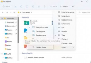 วิธีแสดงไฟล์และโฟลเดอร์ที่ซ่อนอยู่ใน Windows 11 