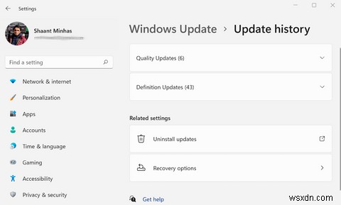 วิธีถอนการติดตั้งการอัปเดตใน Windows 11 