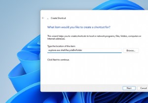 วิธีสร้างแถบงานและปุ่มลัดสำหรับถังรีไซเคิลใน Windows 11 
