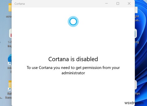 วิธีเปิดใช้งานหรือปิดใช้งาน Cortana ใน Windows 11 