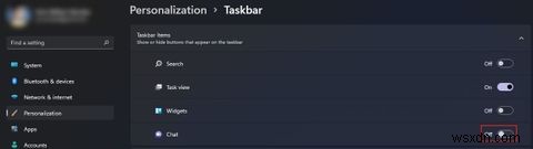 วิธีลบปุ่มแชทออกจากทาสก์บาร์ของ Windows 11 