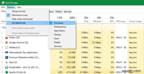 วิธีใช้ Windows Task Manager 