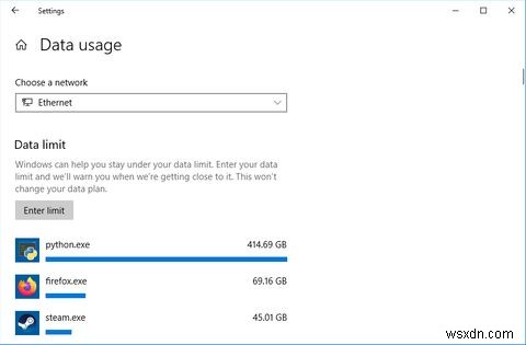 วิธีจำกัดแบนด์วิดท์และการใช้ข้อมูลใน Windows 