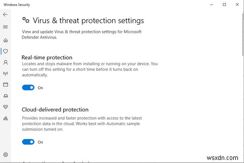 วิธีเปิดโปรแกรมป้องกันไวรัสของ Microsoft Defender และเปิดใช้งานการป้องกันแบบเรียลไทม์ 