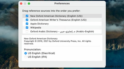 วิธีใช้พจนานุกรมของ Mac เพื่อค้นหาคำศัพท์อย่างรวดเร็ว 