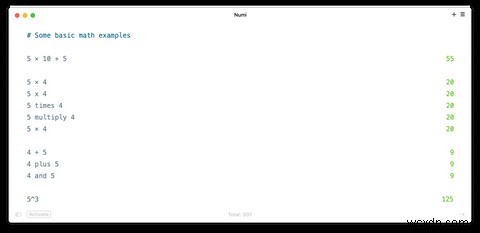 วิธีใช้ Numi:แอพเครื่องคิดเลขที่สวยงามสำหรับ Mac 