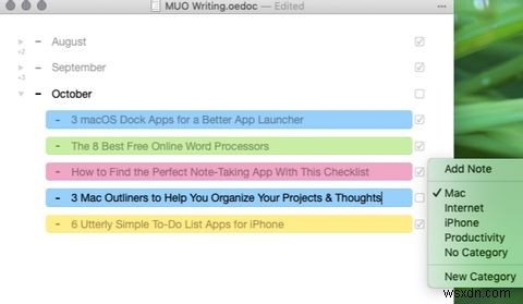 5 Mac Outliners ที่จะช่วยคุณจัดระเบียบโครงการและไอเดียของคุณ 