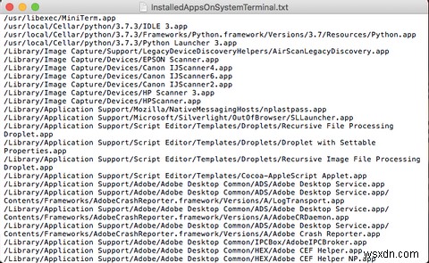 4 วิธีในการสร้างรายการแอพที่ติดตั้งบน Mac ของคุณ 