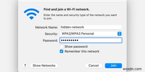 วิธีเชื่อมต่อกับเครือข่าย Wi-Fi ที่ซ่อนอยู่ใน macOS 
