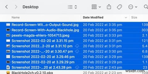 วิธีเลือกหลายไฟล์บน Mac 