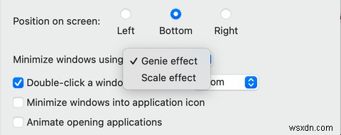 ทำให้ Mac ของคุณรู้สึกเร็วขึ้นโดยปิดใช้งาน Genie Effect 