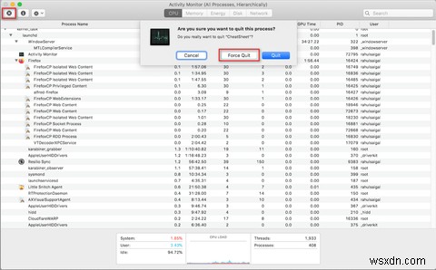 การตรวจสอบกิจกรรมคืออะไร? Mac เทียบเท่ากับ Task Manager 