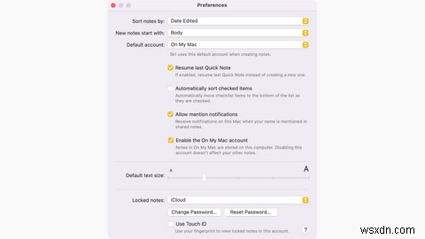 วิธีเปลี่ยนบัญชีเริ่มต้นสำหรับแอพ Notes ของ Apple 