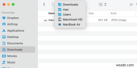 วิธีดูเส้นทางไฟล์ใน macOS 