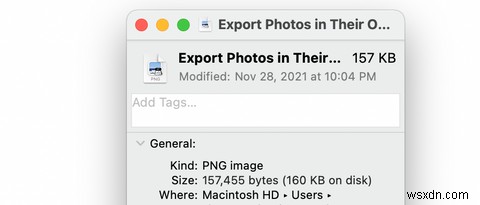 วิธีการส่งออกรูปภาพเป็นรูปแบบไฟล์อื่นบน Mac 